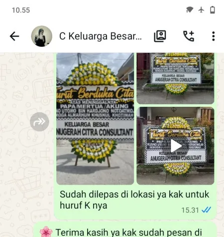 Pengiriman Papan Bunga Duka Surajaya Pemalang